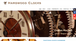 Desktop Screenshot of hardwoodclocks.com
